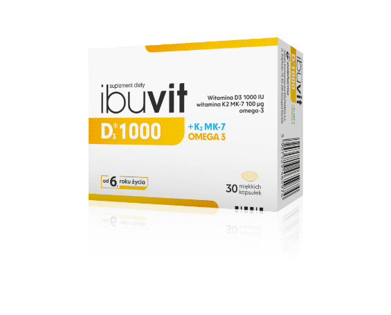 Ibuvit D<sub></noscript>3</sub> 1000 + K<sub>2</sub> MK-7 + OMEGA 3